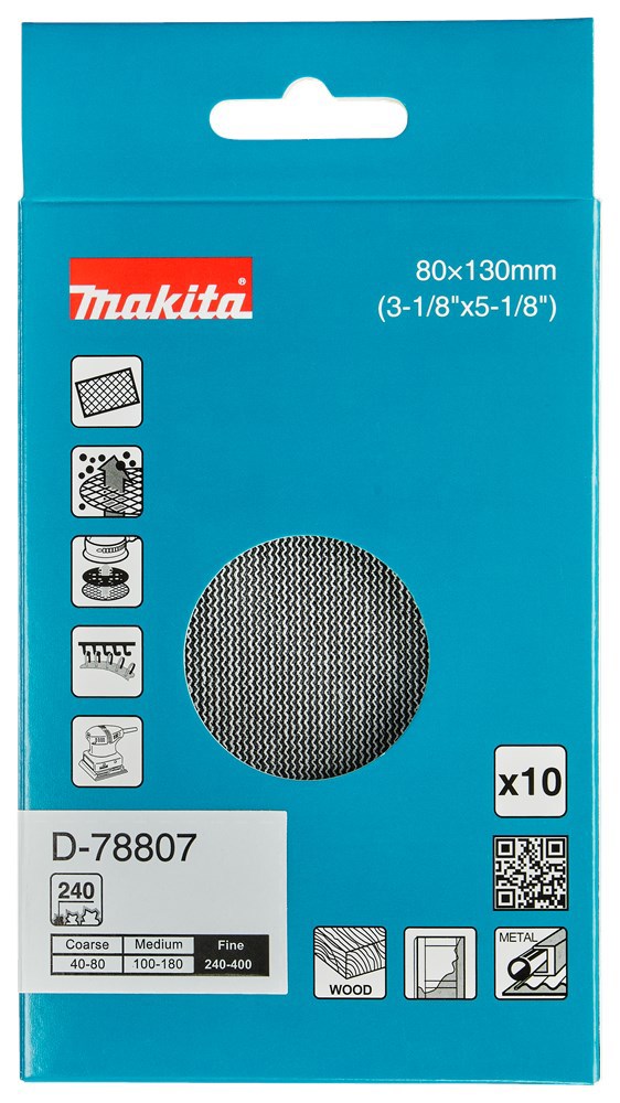 schuurstrook rood velcro makita-6