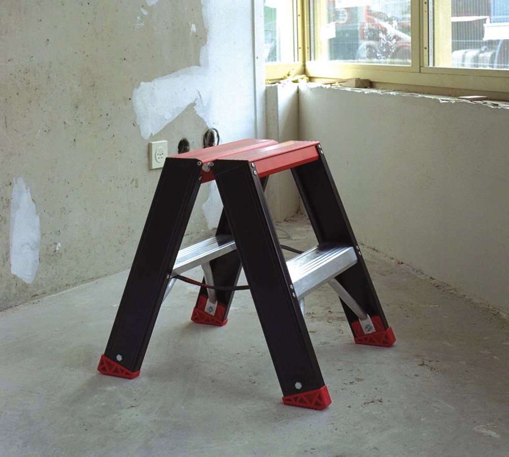 trapladder dubbel aluminium zwart altrex-10