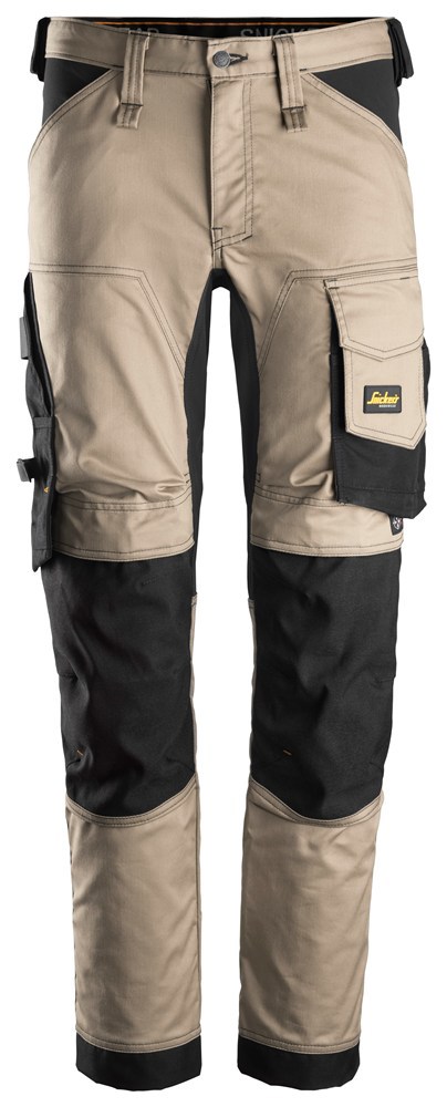 Werkbroek Allroundwork Stretch Snickers - 6341 KHAKI/ZWART 052
