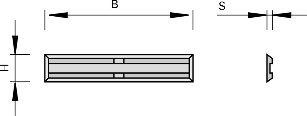 Mini-Keermes Hardmetaal Stehle - 30.0X 5.5X1.1MM