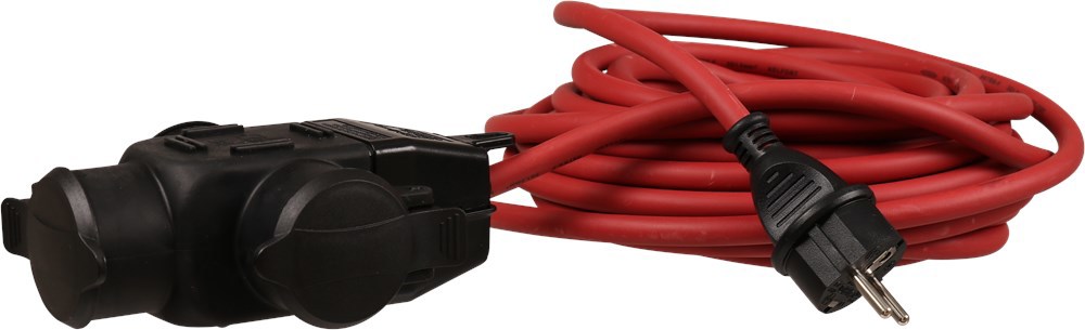 verdeelblok rubber 3-voudig met kabel-5