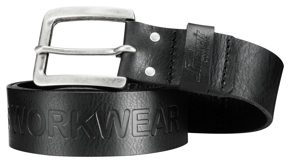 Riem Leder Workwear Snickers - 9034 ZWART 130CM