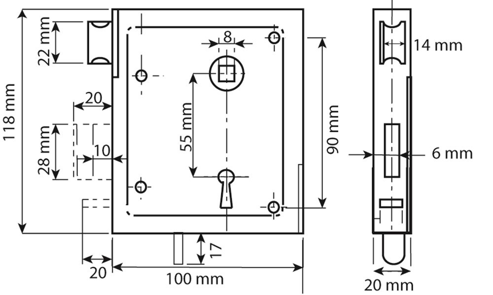 opleg poortslot d&n klavier dulimex-3