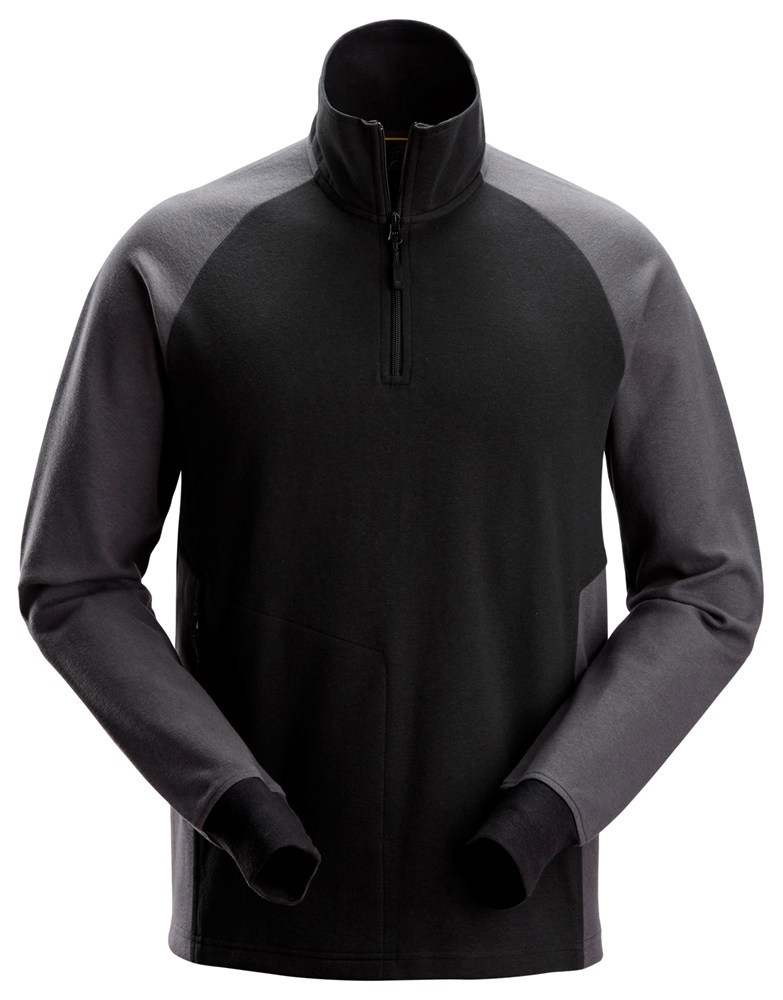 sweatshirt 1/2 zip tweekleurig snickers-7