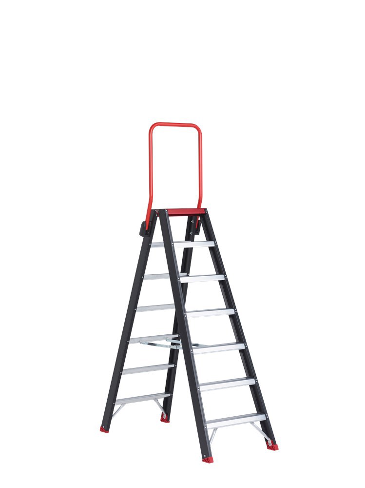 trapladder dubbel aluminium zwart altrex