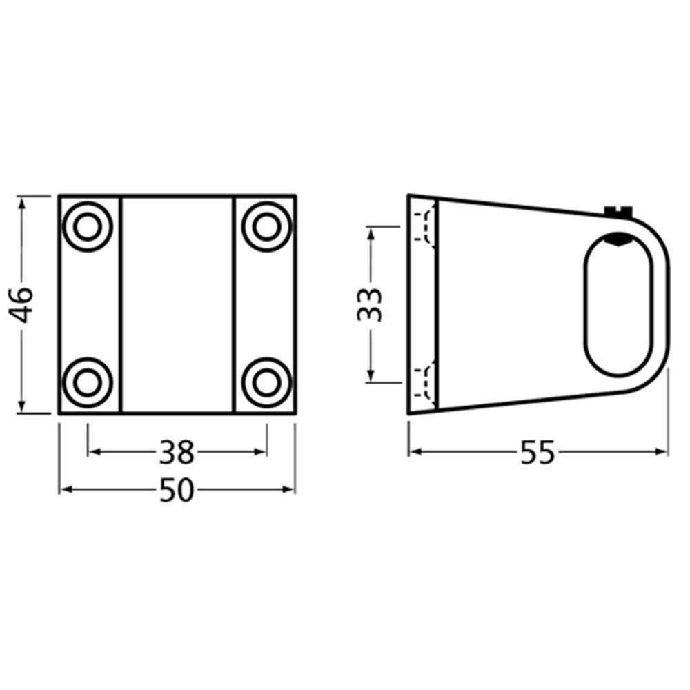 middensteun aluminium mat zwart hermeta-3