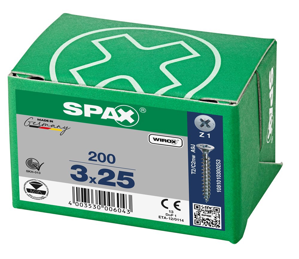 spaanplaatschroef wirox spax-6