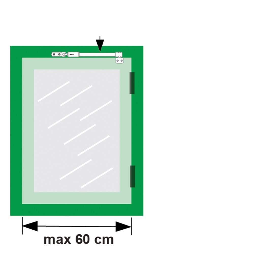 telescoop uitzetter rvs/zwart axa-4