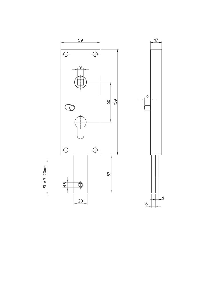 garagedeurslot opbouw pc nemef-3