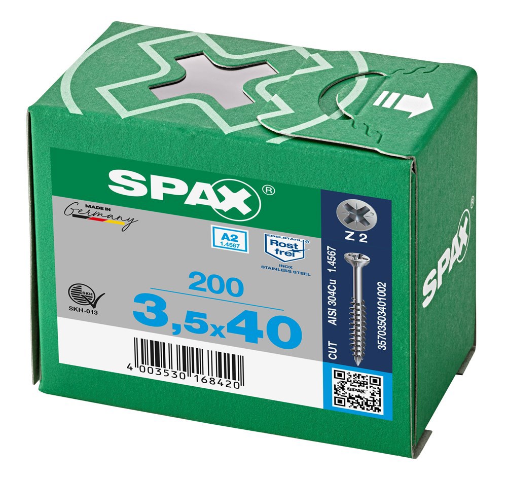 glaslatschroef rvs spax-8