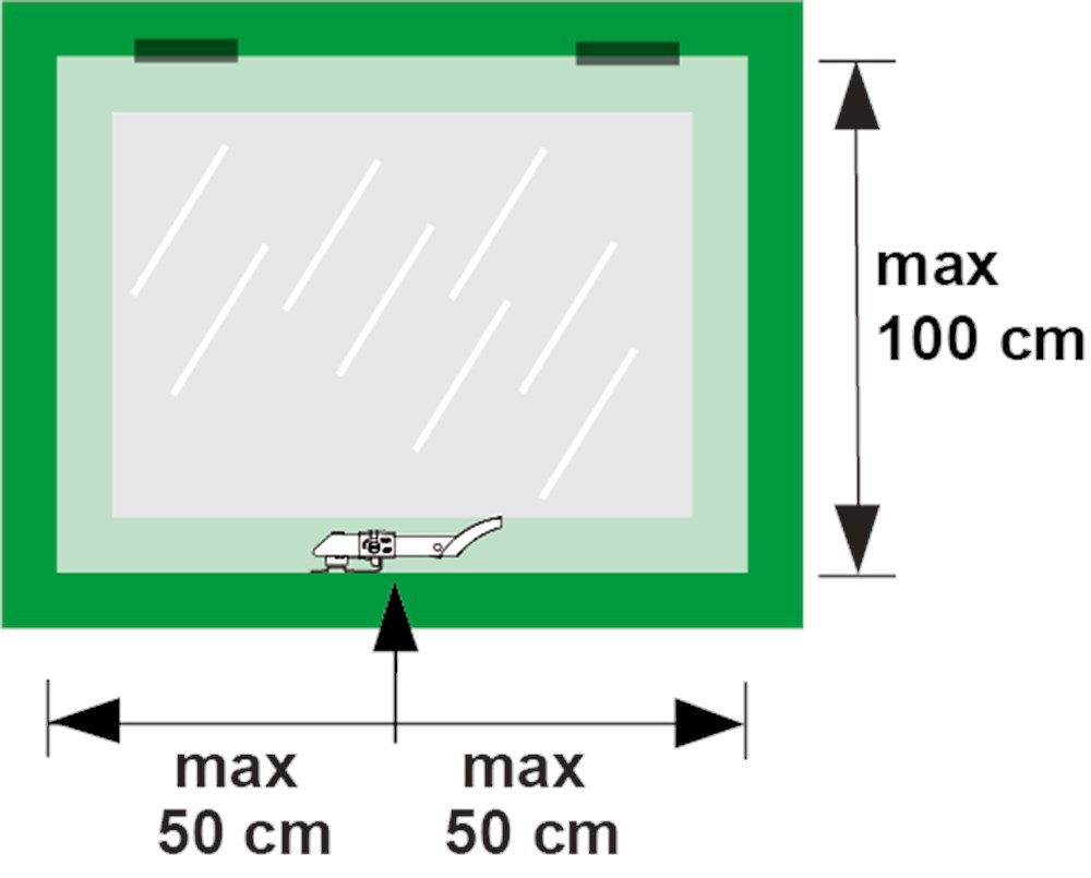combi-raamuitzetter rvs/zwart axa-4