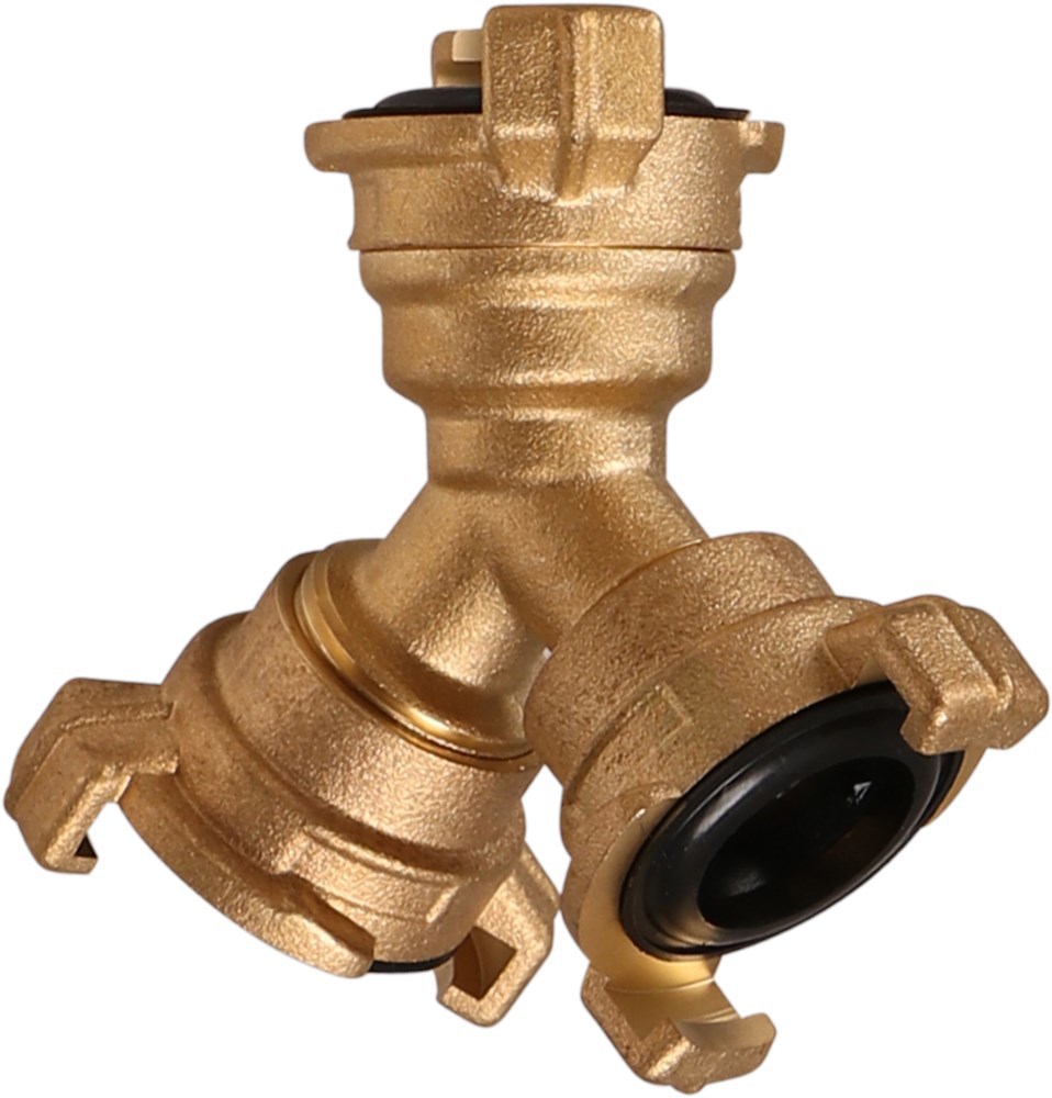 drieweg snelkoppeling geka messing-4