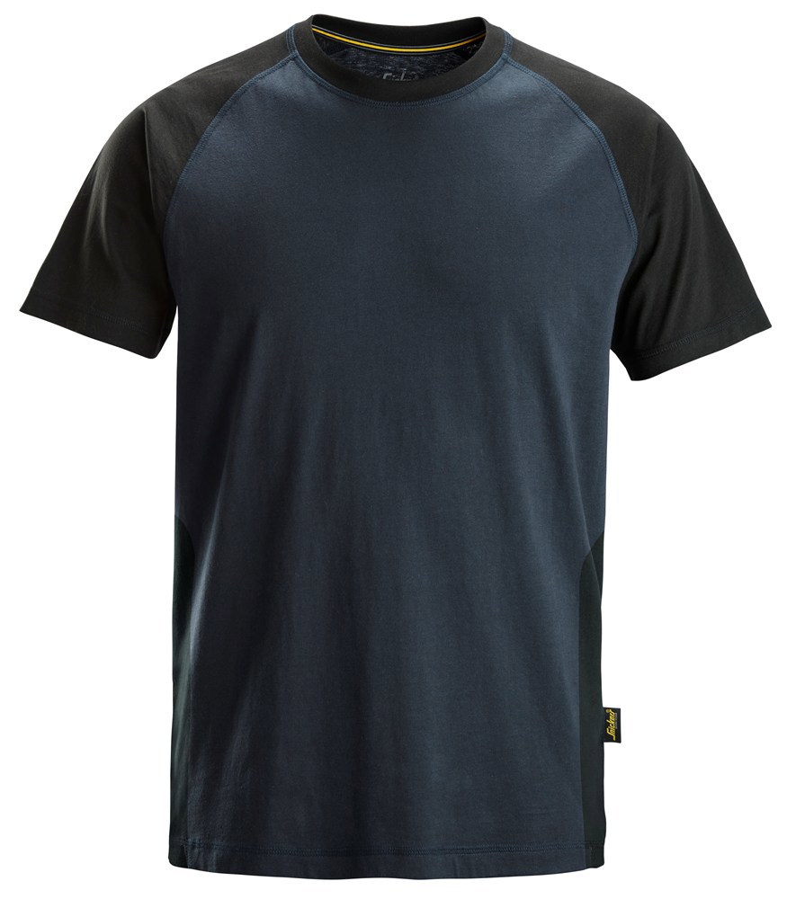 T-shirt classic tweekleurig snickers-6