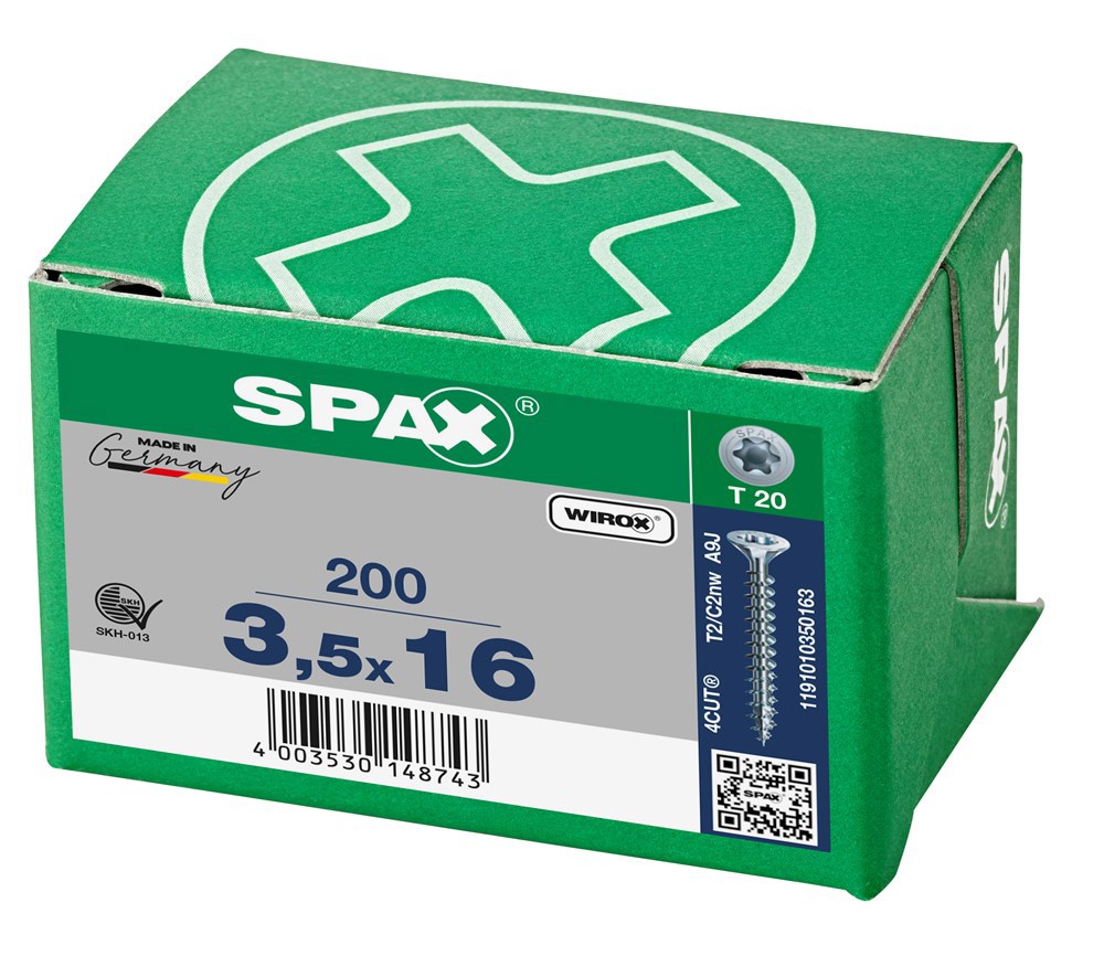 spaanplaatschroef wirox spax-6