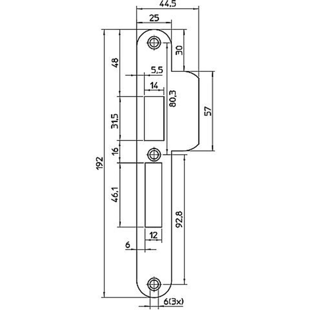 sluitplaat rvs nemef-3