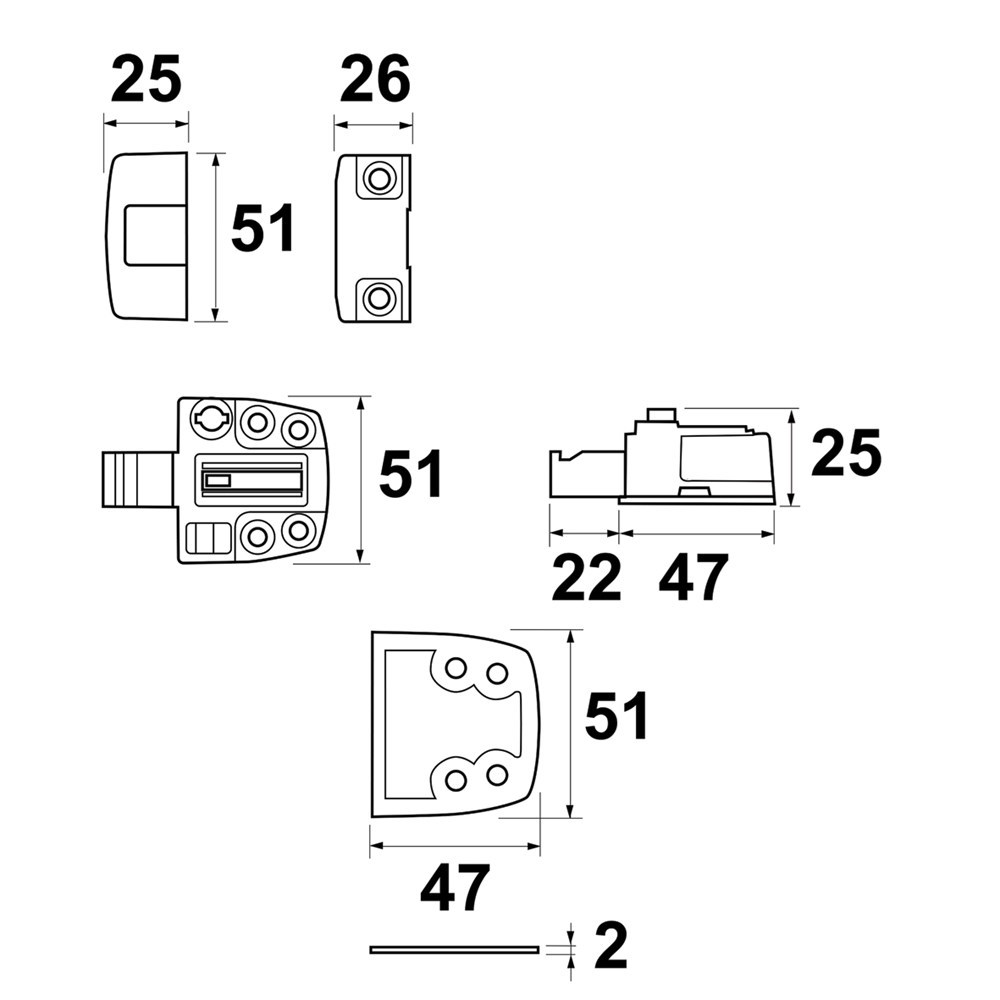 oplegslot cilinder axa-5