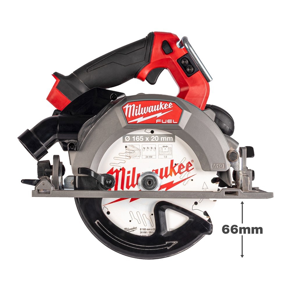 accu cirkelzaagmachine milwaukee 165mm-8