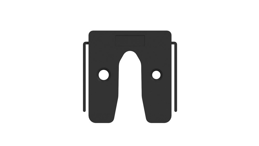 Uitvulplaatje Kunststof - 50X50X 3MM ZWART