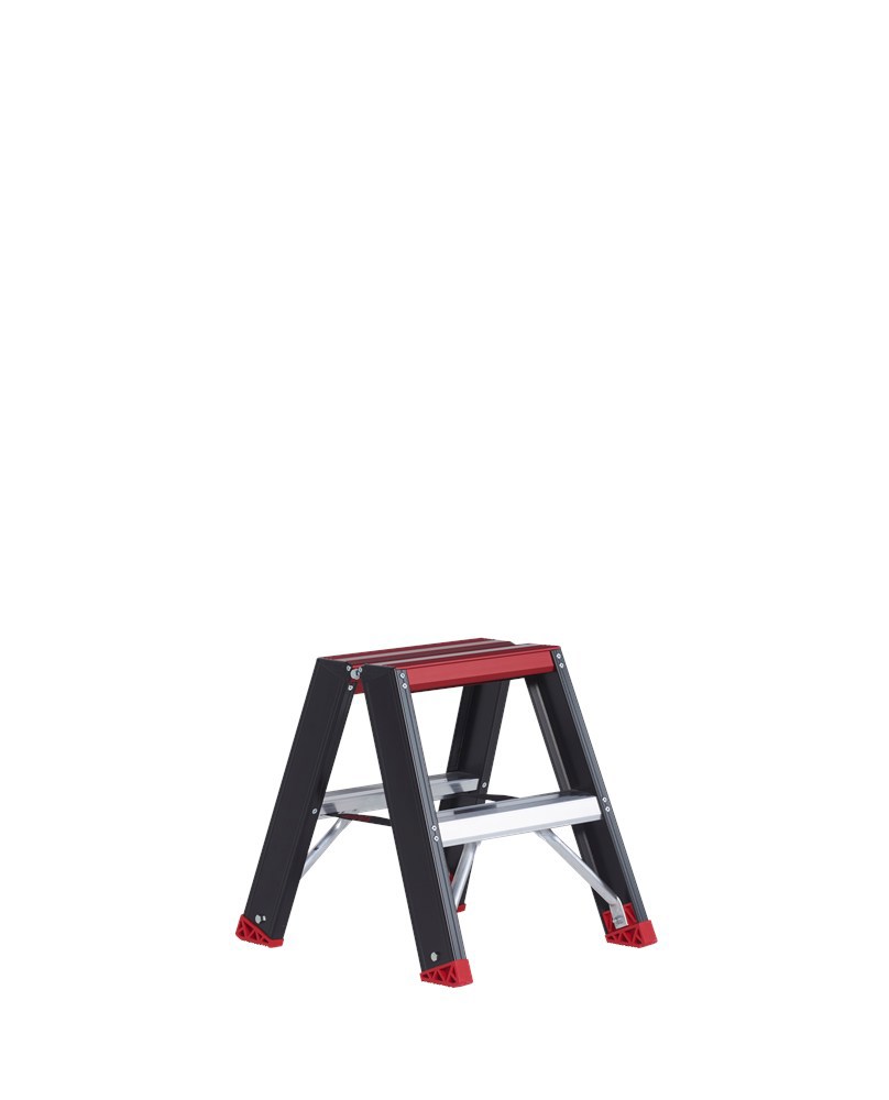 Trapladder Dubbel Aluminium Zwart Altrex - TAURUS TDO  2  2X 2 TREDEN
