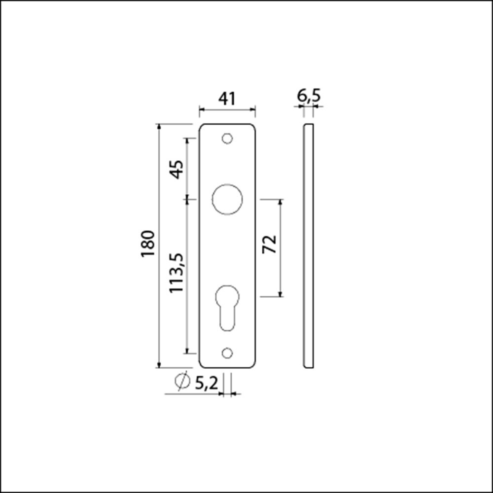 kortschild aluminium f2 ami-3