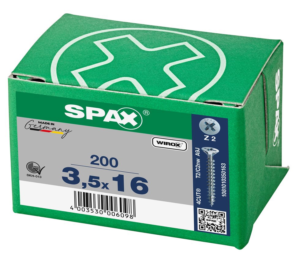 spaanplaatschroef wirox spax-6