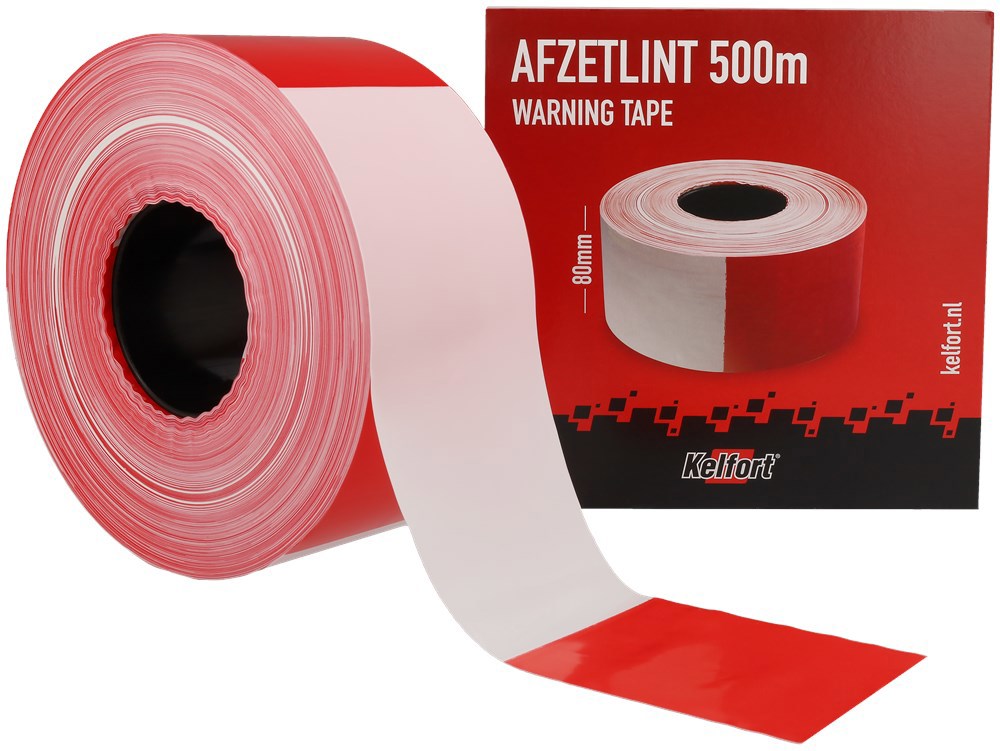 afzetlint rood/wit kelfort